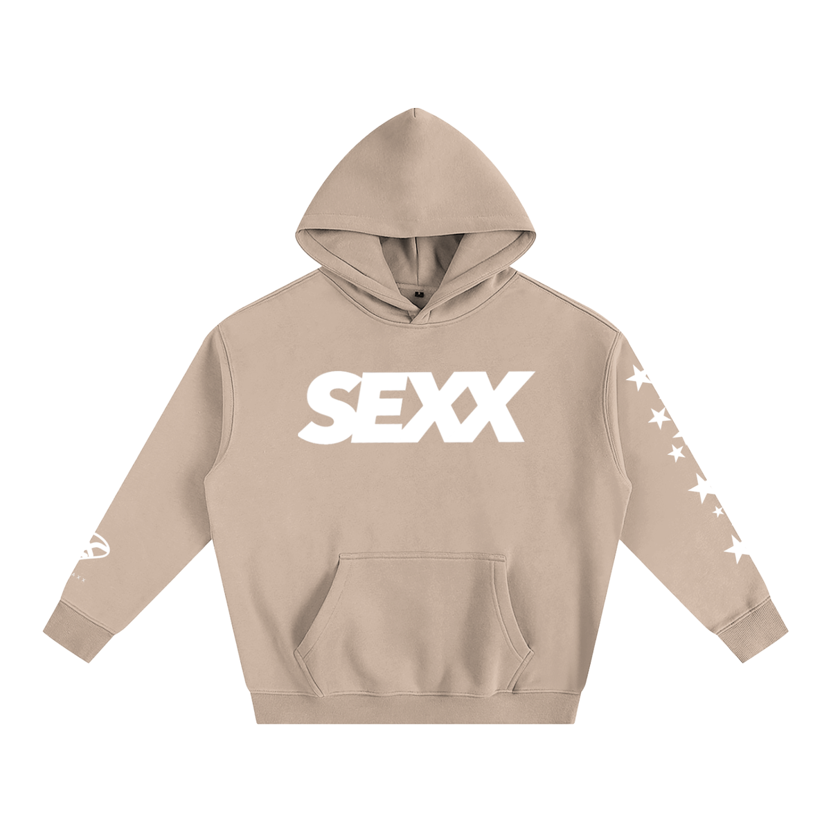 SEXX oversized heavyweight fleece hoodie in black — XXBYJAXX