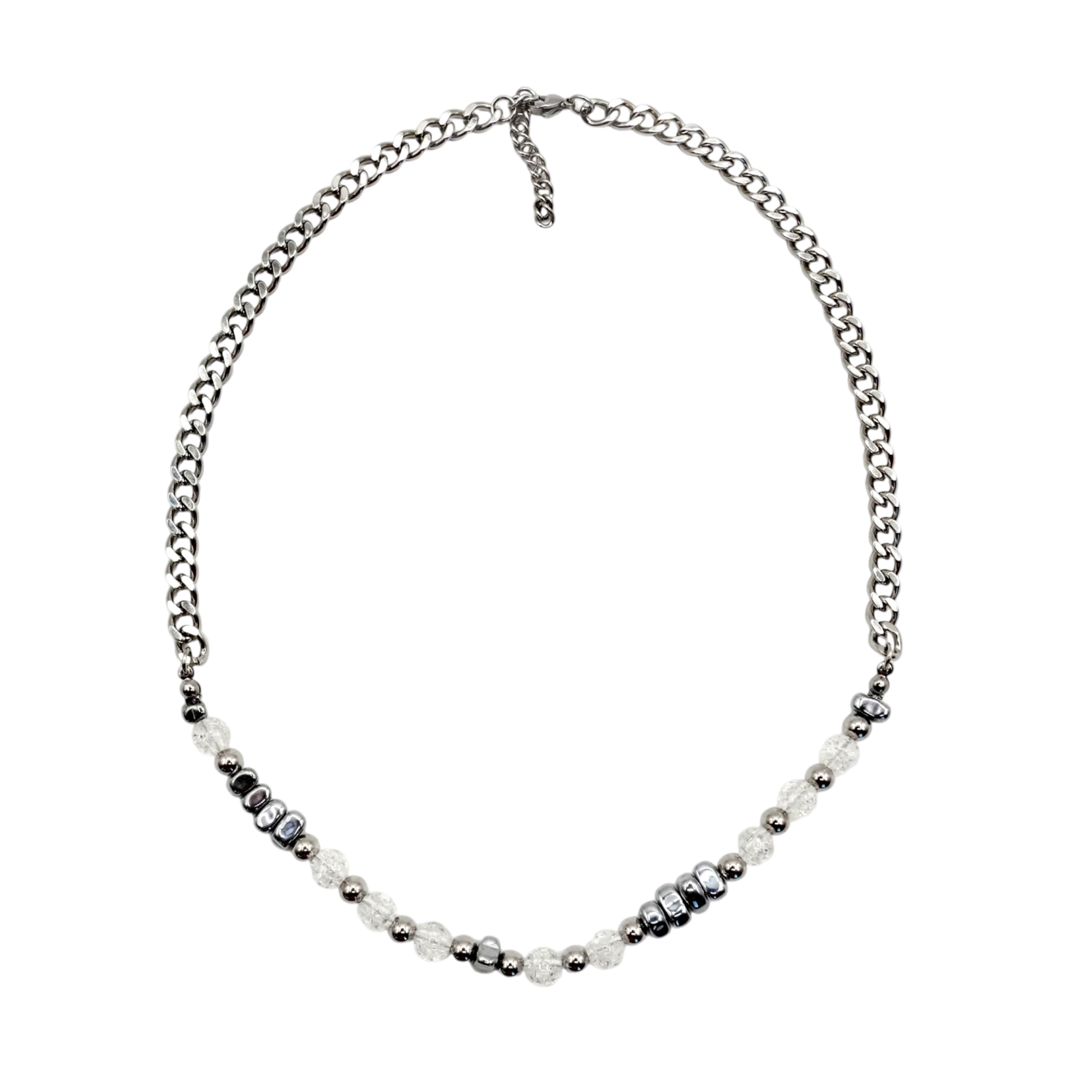 The Silver Mullet — adjustable stainless steel chain — XXBYJAXX