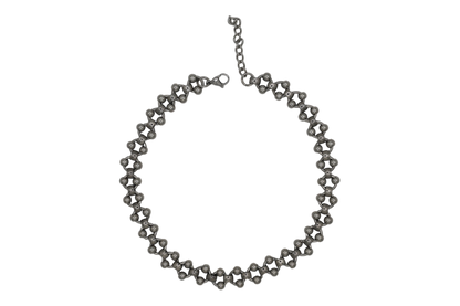 Beaded Cuban — stainless steel cuban chain on adjustable length — XXBYJAXX