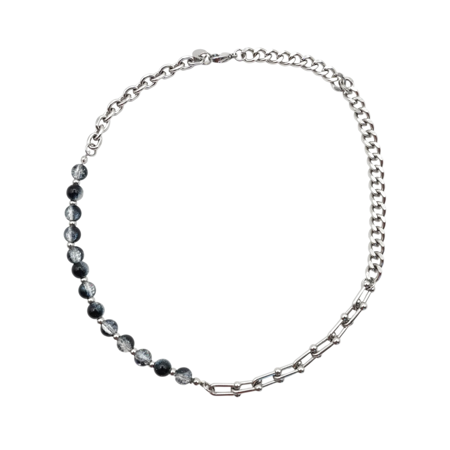 4 for 4 — stainless steel bead necklace — XXBYJAXX