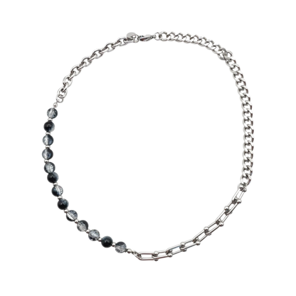 4 for 4 — stainless steel bead necklace — XXBYJAXX