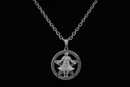 GRAVEDGR chain and pendant — 24 inch stainless steel, official collab — XXBYJAXX