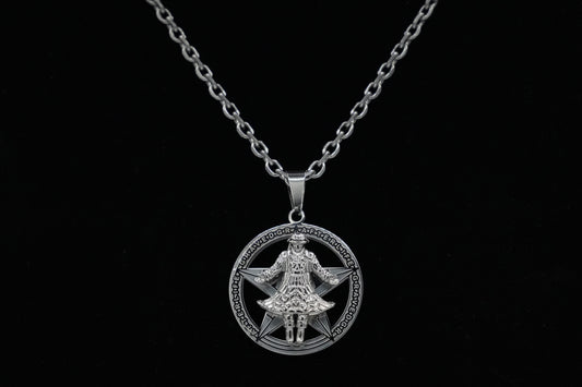 GRAVEDGR chain and pendant — 24 inch stainless steel, official collab — XXBYJAXX