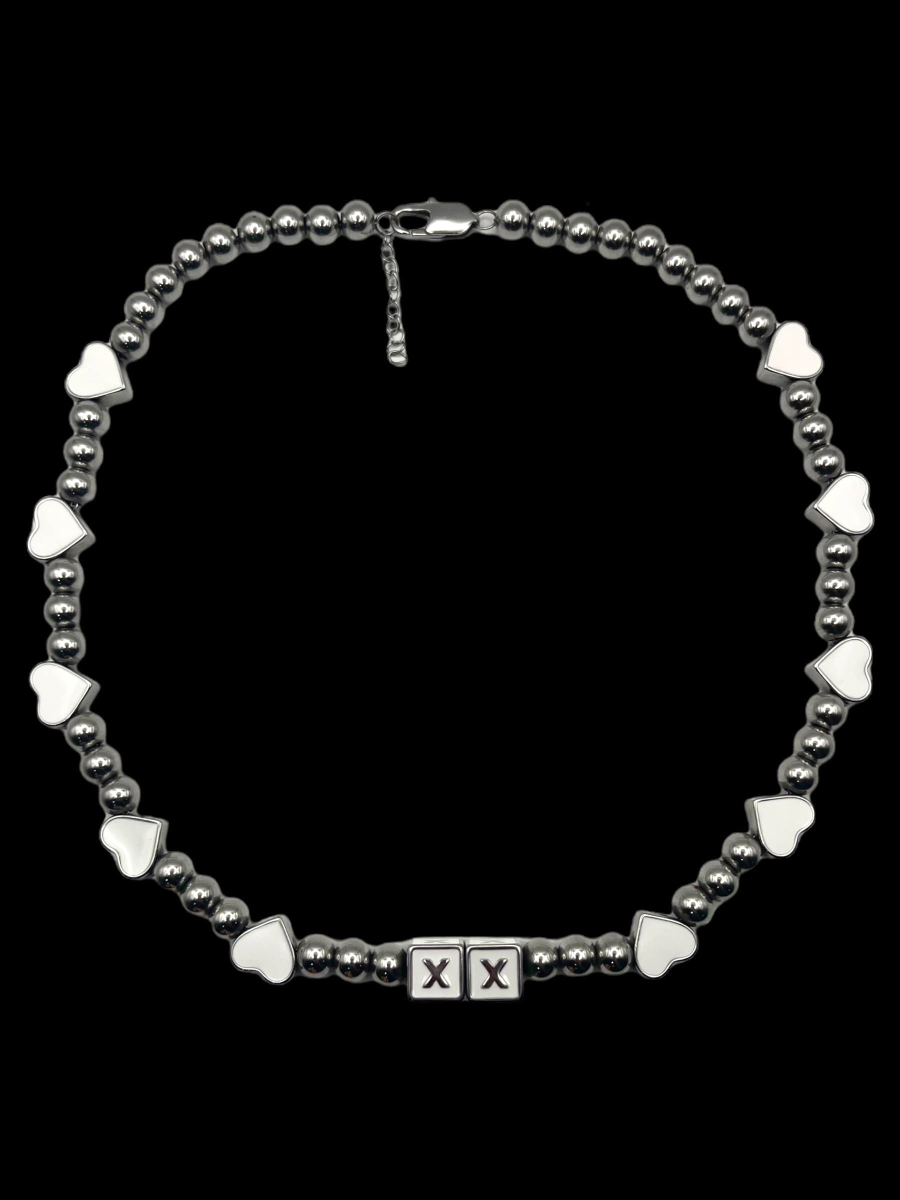 The Snow Bunny — White Chrome Kandi Necklace | XXBYJAXX
