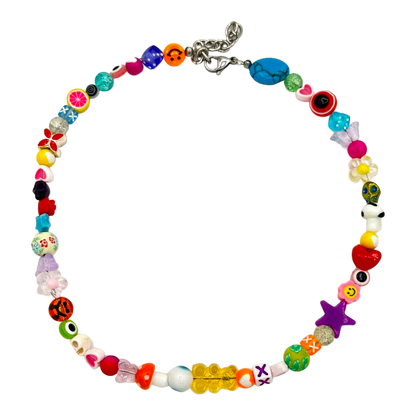 IDK one-of-a-kind beaded rave necklace — XXBYJAXX