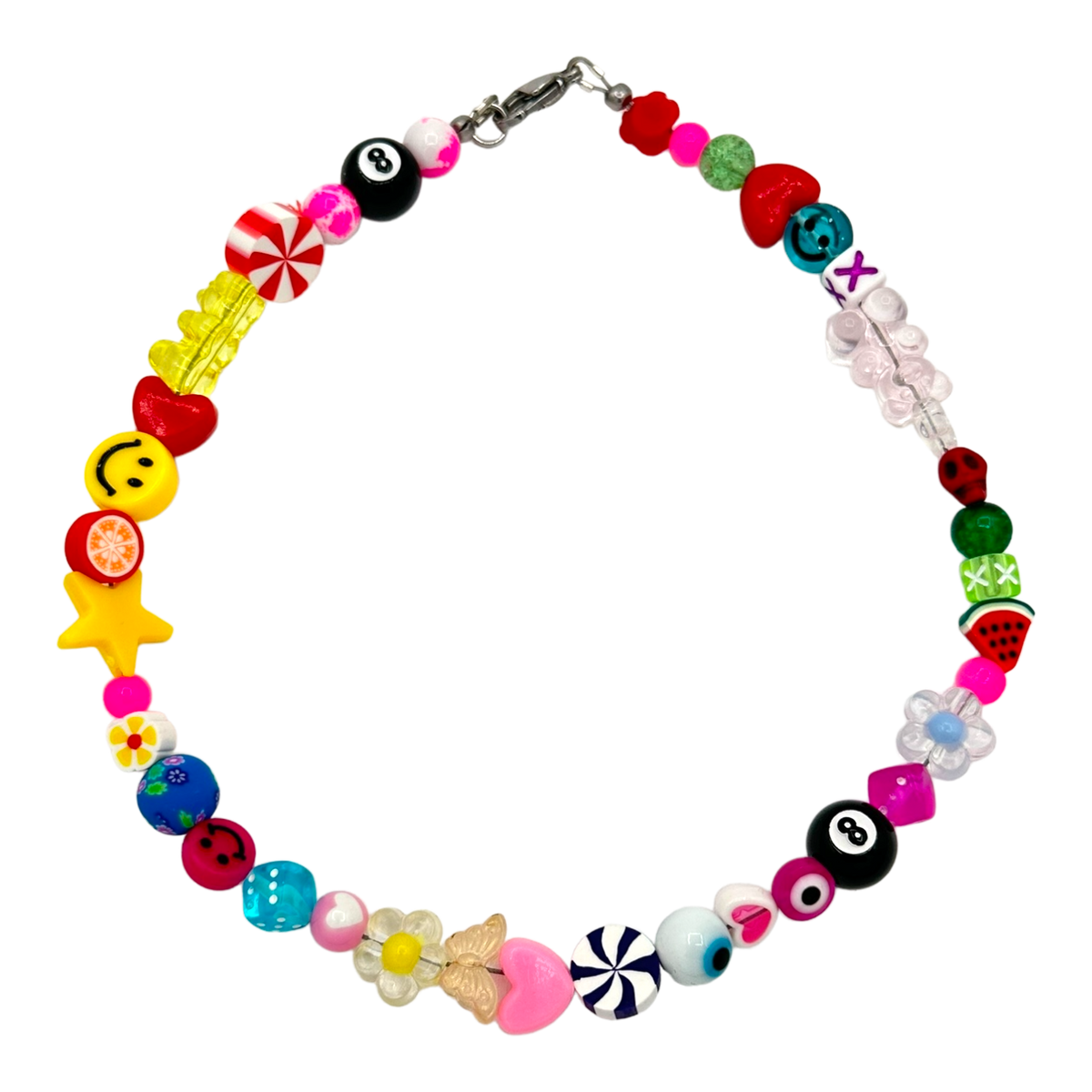 IDK one-of-a-kind beaded rave necklace — XXBYJAXX