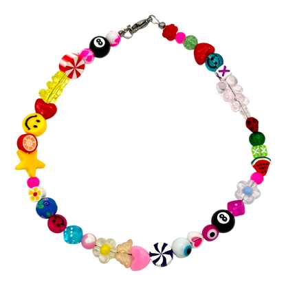 IDK one-of-a-kind beaded rave necklace — XXBYJAXX