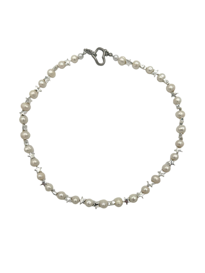 Starboy necklace — real Tahitian pearls with star details — XXBYJAXX