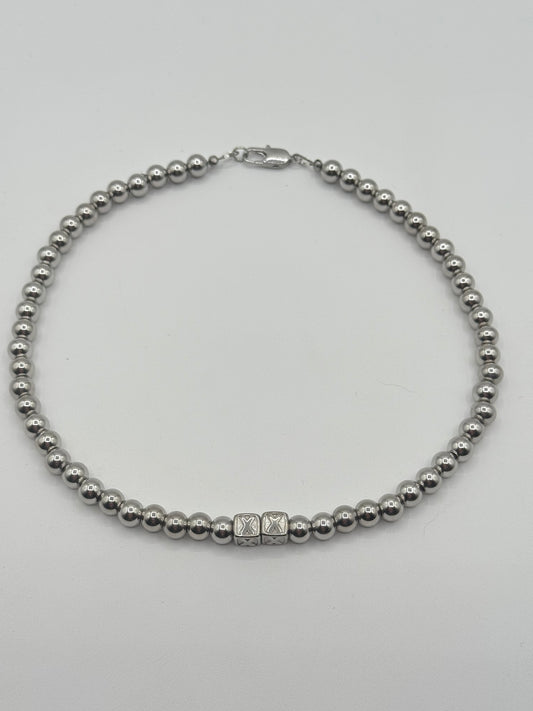 Plain Jane stainless steel beaded chain — XXBYJAXX