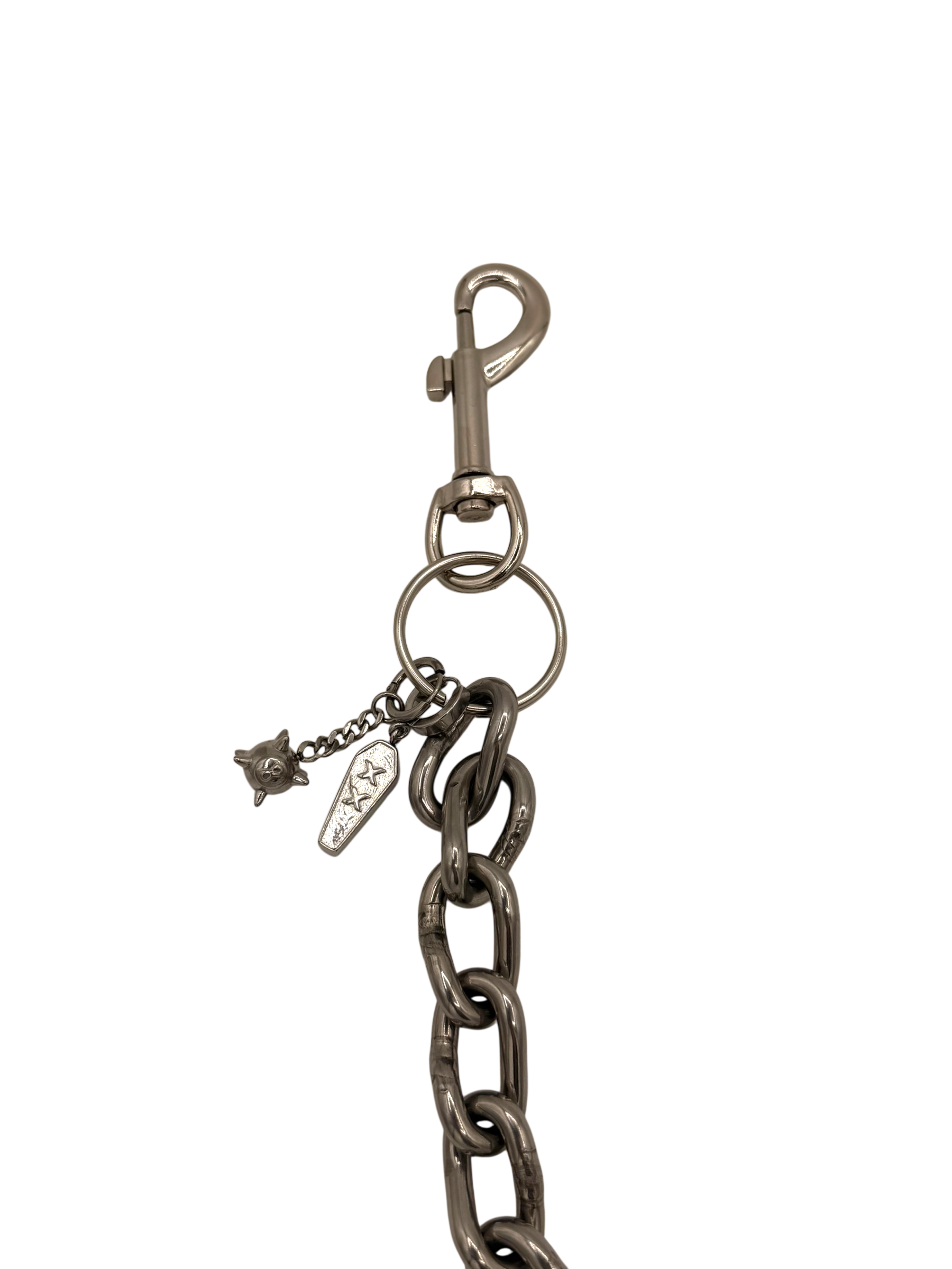 Braided steel wallet chain