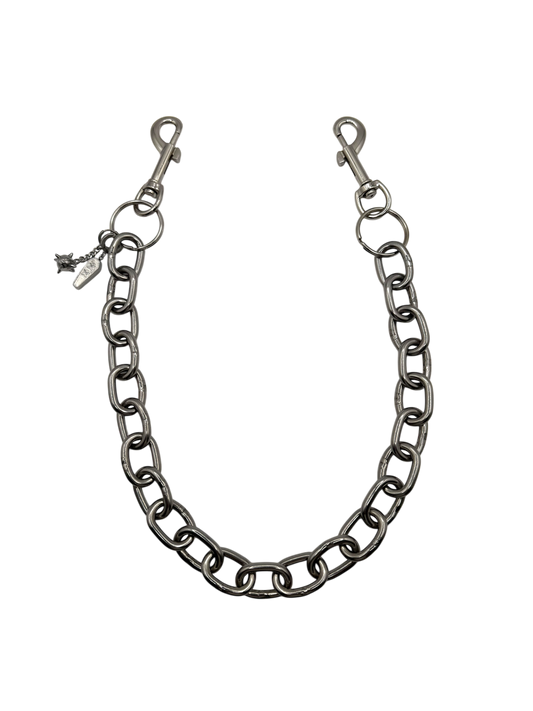 Chain link stainless steel wallet chain with custom pendants — XXBYJAXX