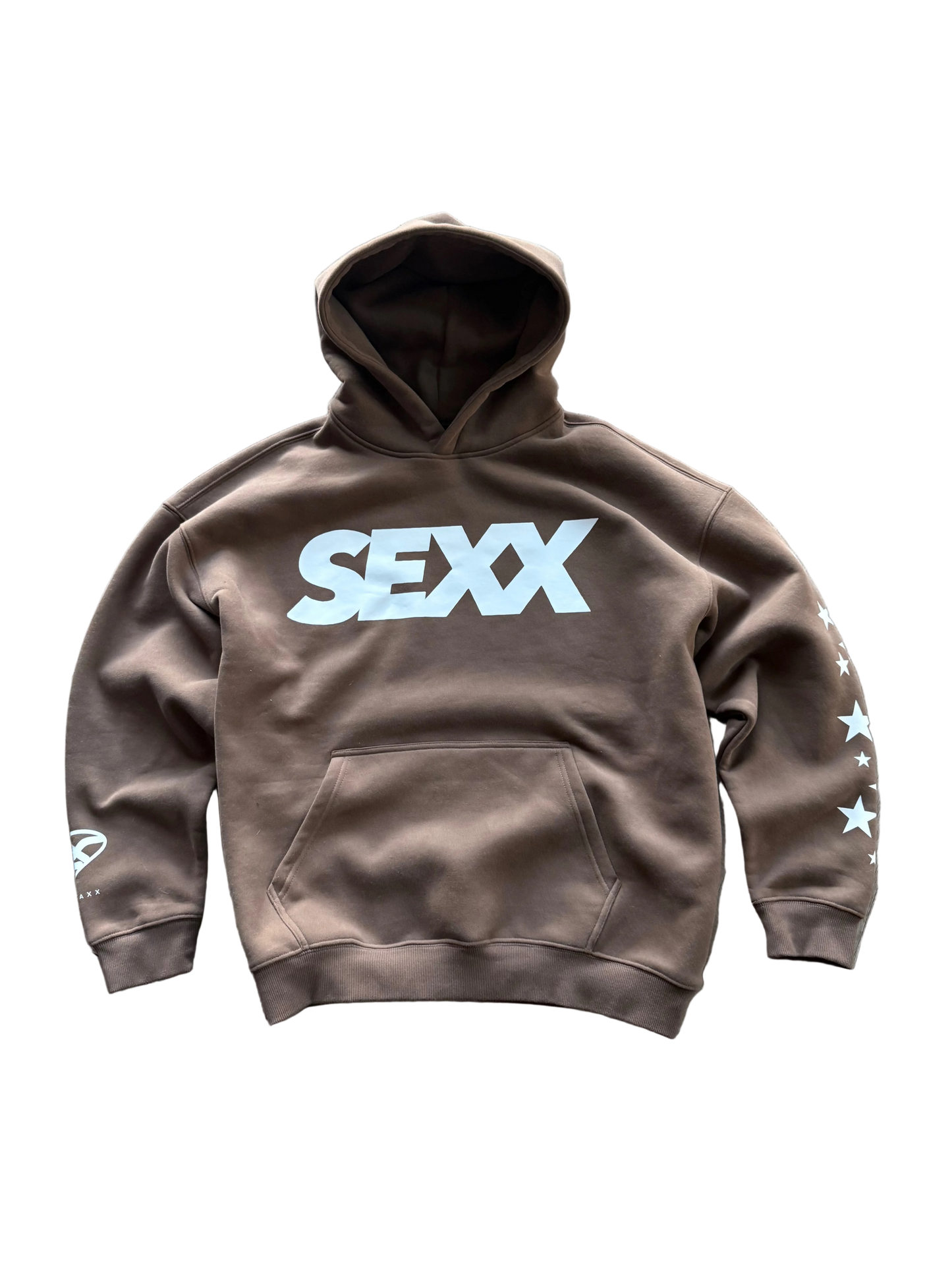 SEXX oversized heavyweight fleece hoodie in black — XXBYJAXX