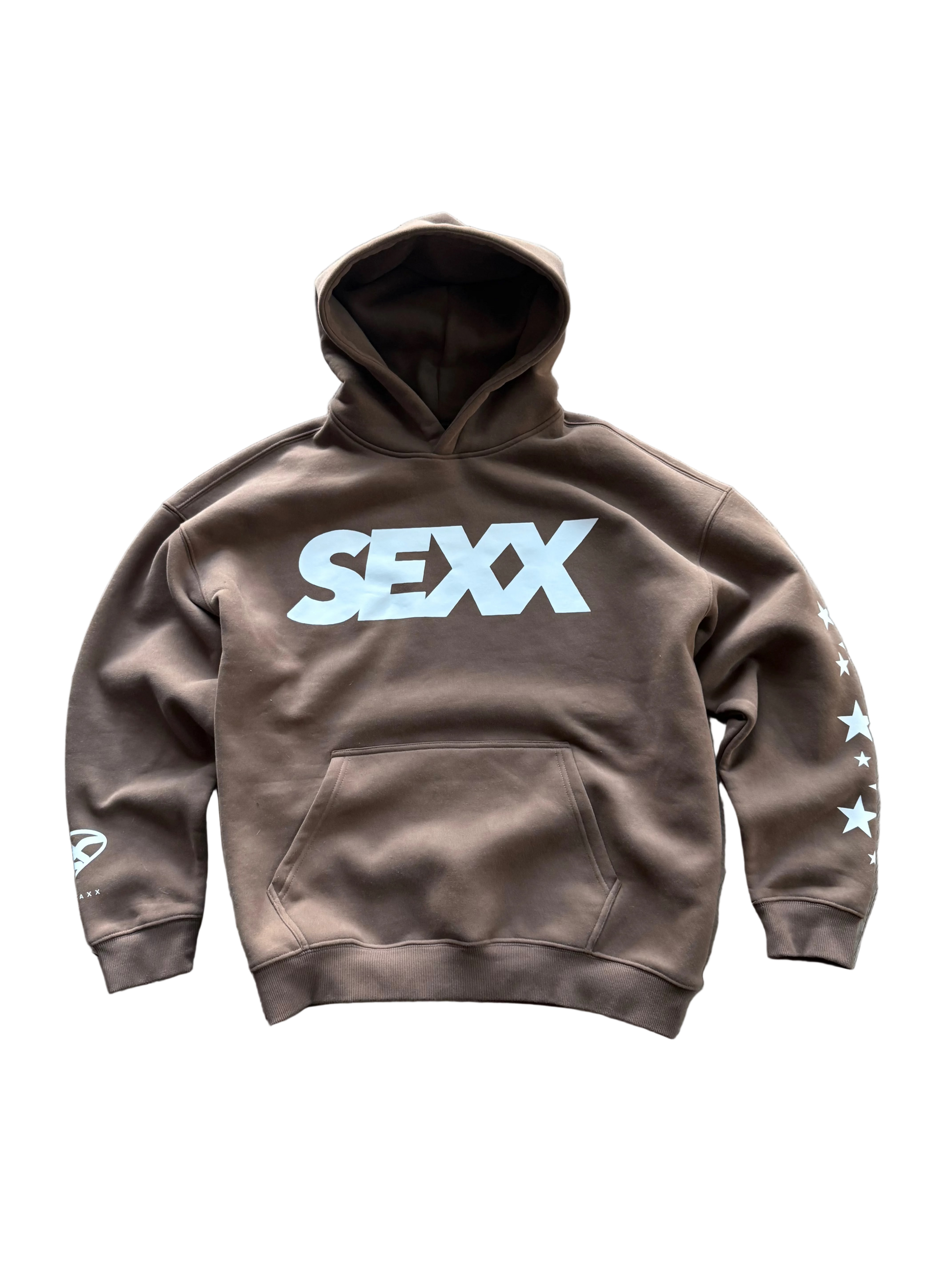 SEXX oversized heavyweight fleece hoodie in black — XXBYJAXX
