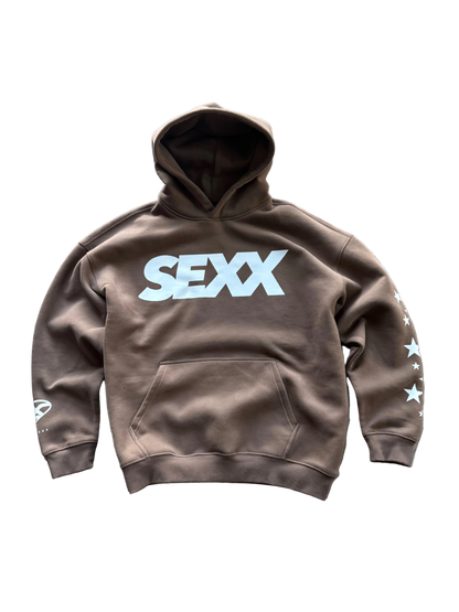 SEXX oversized heavyweight fleece hoodie in black — XXBYJAXX