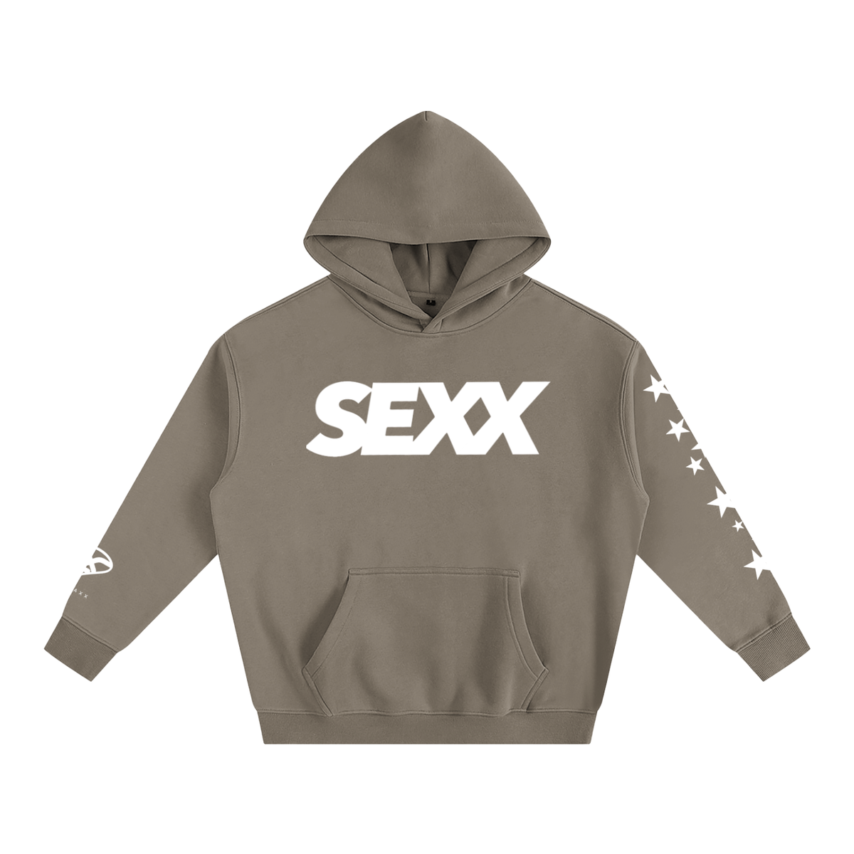 SEXX oversized heavyweight fleece hoodie in black — XXBYJAXX