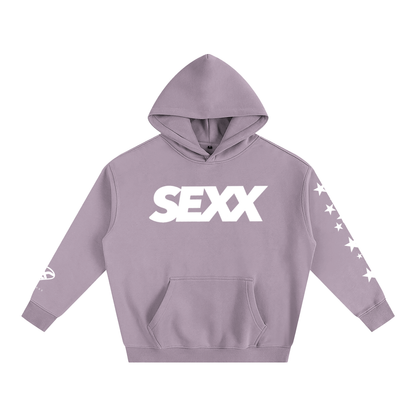 SEXX oversized heavyweight fleece hoodie in black — XXBYJAXX