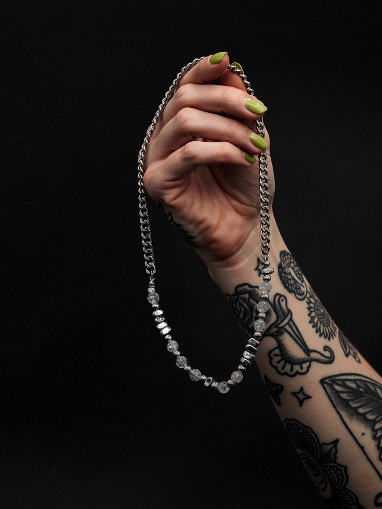 The Silver Mullet — adjustable stainless steel chain — XXBYJAXX