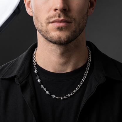 4 for 4 worn on model — clean-cut male