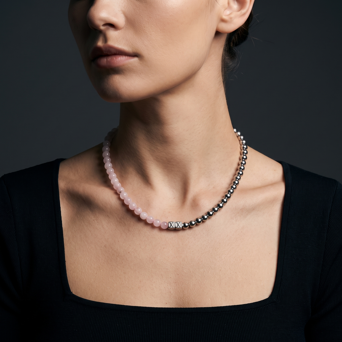 Bubblegum Half & Half worn on model — female