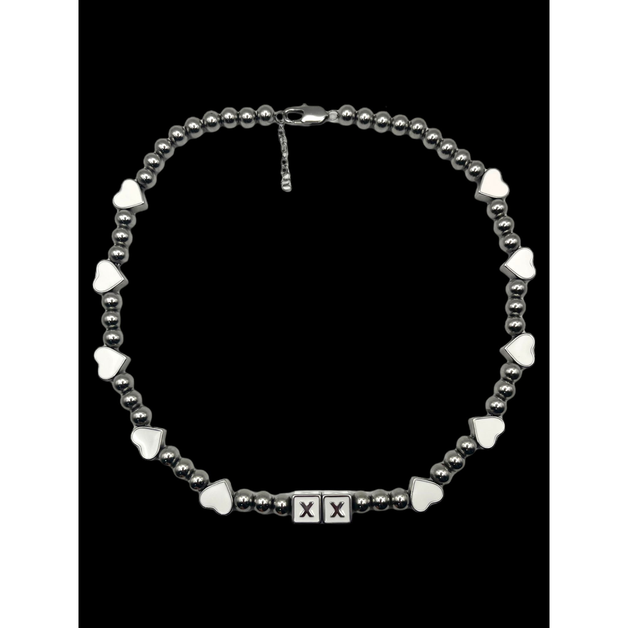 The Snow Bunny — White Chrome Kandi Necklace | XXBYJAXX