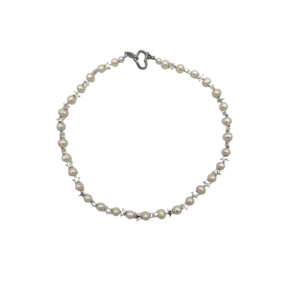 Starboy necklace — real Tahitian pearls with star details — XXBYJAXX