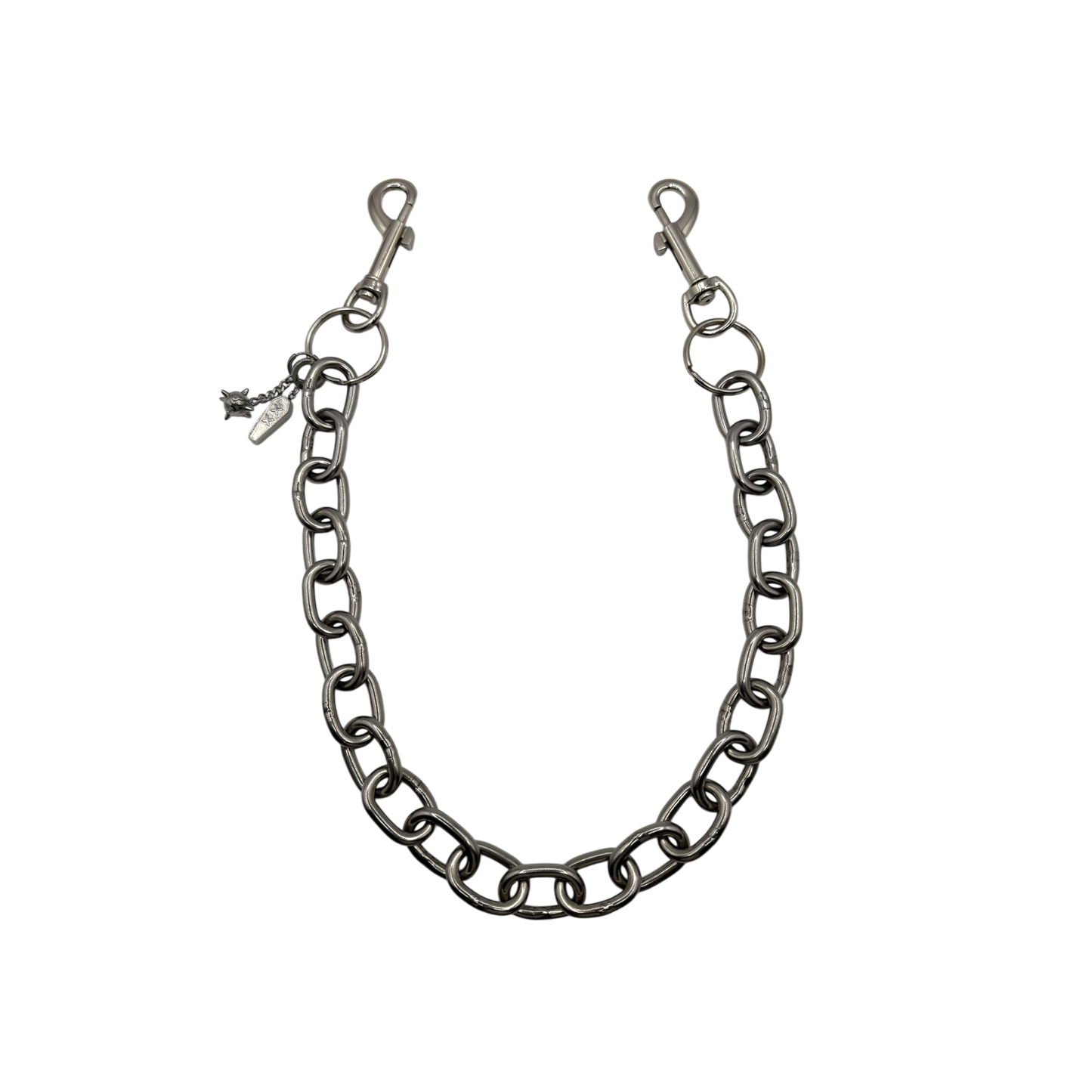 Chain link stainless steel wallet chain with custom pendants — XXBYJAXX