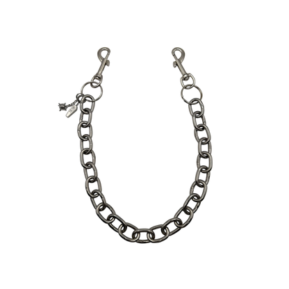 Chain link stainless steel wallet chain with custom pendants — XXBYJAXX