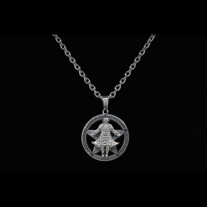 GRAVEDGR chain and pendant — 24 inch stainless steel, official collab — XXBYJAXX