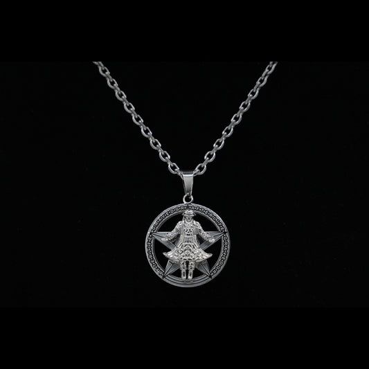 GRAVEDGR chain and pendant — 24 inch stainless steel, official collab — XXBYJAXX